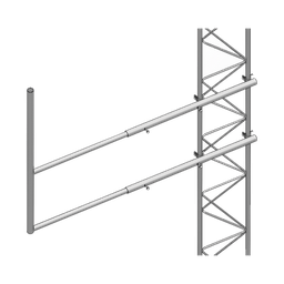 [SBL-45G] Brazo tipo "F" para tramos STZ-45G, galvanizado por inmersión caliente. | SBL-45G