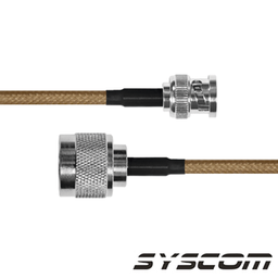 [SBNC142KN60] Jumper con Cable LP142 de 60 cm (23.62 Pulgadas), con Conectores BNC Macho a N Macho. | SBNC142KN60