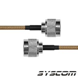 [SN142KN60] Jumper de Cable Coaxial de 60 cm (23.62 Pulgadas), con Conectores N Macho Ambos Extremos | SN142KN60