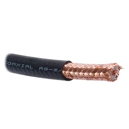 [RG-8U-SYS] ( Venta x Metro ) Cable con Blindaje de Malla Trenzada de Cobre 97%, Aislamiento de Polietileno Espumado. | RG-8U-SYS