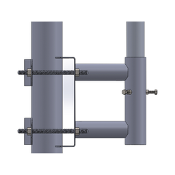 [SS-OP-TM] Adaptador para Colocar Mástil (tubo) a Poste recto. | SS-OP-TM
