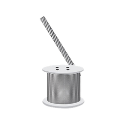 [SRET318CAM] Cable de Retenida 7 Hilos , Resistencia 600 kg, Diámetro 1/8" (Metro). Acero Galvanizado | SRET318CAM