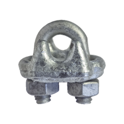 [NUDO-18-FJG] Nudo/ Perro/ Abrazadera Acero Forjado para Cable de 1/8", Galv. por Inmersión en Caliente. | NUDO-18-FJG