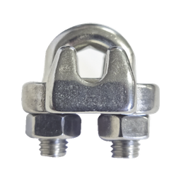[NUDO-14-FJSS] Nudo/ Perro/ Abrazadera Acero Forjado para Cable de 1/4", Acero Inoxidable. | NUDO-14-FJSS