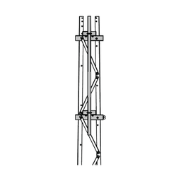 [TRY-ST-FMU13] Mástil 2-3/8" x 1.8 m para Montaje en Cara de Torre Super Titan Secciones 1 a 3. | TRY-ST-FMU13