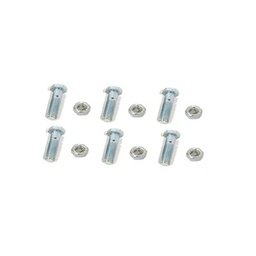 [TORN-TZ30G] Paquete de 6 tornillos con tuercas de acero inoxidable 1/4 x 1 1/4”. | TORN-TZ30G