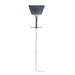 [SAZ-60G] Ancla tipo Paleta con Redondo 3/4", placa de 1/2", 195 cm de Largo, Galvanizado por Inmersión en Caliente. | SAZ-60G
