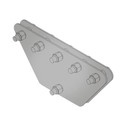 [SP-202050-G] Placas igualadoras con tornillería y separadores, para 5 retenidas. Galvanizado en inmersión (20x20x50 cm). | SP-202050-G