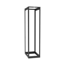 [AR4P] Rack de Cuatro Postes Estándar de 19", Rieles Roscados #12-24, Profundidad Ajustable de 23 a 42 in, 45 Unidades de Rack, Color Negro | AR4P