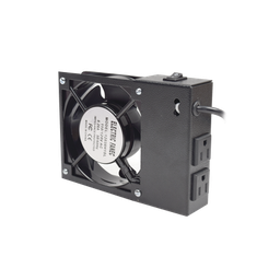 [LP-VENT-01] Ventilador 110 Vca con Clavija para Gabinete de Pared con 2 Tomas de Corriente | LP-VENT-01