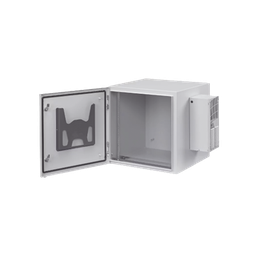 [PTRS242424G4A] Gabinete Industrial ProTek de 12 UR de 612 x 600 x 614 mm Puerta Sólida Con Aire Acondicionado de 800 BTU Protección NEMA Tipo 4/12; IP66, Fabricado en Acero, Color Gris Claro | PTRS242424G4A