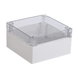 [TXG-01-5] Gabinete Plástico para Exterior (IP65) de 160 x 160 x 90 mm Cierre por Tornillos Tapa Transparente. | TXG-01-5