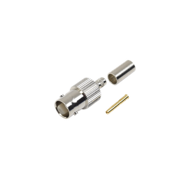 [RFB-1123-1] Conector BNC Hembra de anillo plegable para cable LP-195, LP-142, RG-58/U, RG-142/U. | RFB-1123-1