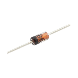 [1N4148] Diodo de Conmutación, I fwd. 300 mA, Vrev 75 V, 0. 5 Watt, Tiempo de Recuperación 4.0 nS, Empacado DO-35. | 1N4148