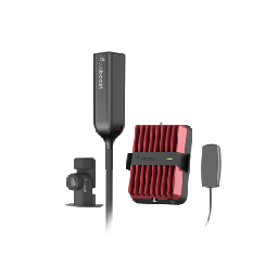 [532-061] Kit Amplificador Celular Drive Reach Overland para Vehículos Todo Terreno / Llamadas y Datos 2G, 3G y 4G  / Amplificación 32X / Tribanda (B5, B2/25 y B4) / Ganancia Máxima 50 dB / Antena Omnidireccional plegable. | 532-061