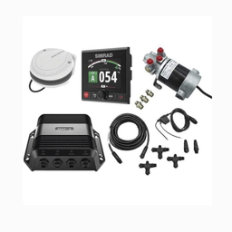 [000-13291-002] Piloto Automático Simrad para Embarcaciones Fueraborda y Dentrofueraborda / Paquete Completo / Controlador AP44 con Pantalla a Color 4.1 Pulgadas / Bomba Hidráulica RPU-80 / Brújula Precision-9 / Compatible con NMEA 2000® / Virtua | 000-13291-002