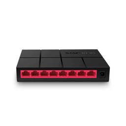 [MS108G] Switch NO Administrable / Para escritorio / Carcasa de Plástico / 8 puertos 10/100/1000 Mbps / Diseño Compacto / Plug and Play | MS108G