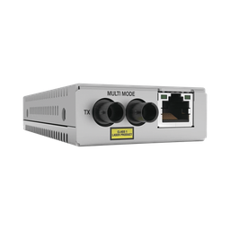 [AT-MMC200/ST-960] Convertidor de medios Fast Ethernet a fibra óptica, conector ST, multimodo (MMF), distancia hasta 2 km | AT-MMC200/ST-960