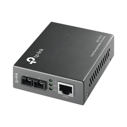 [MC110CS] Convertidor Fibra Óptica Monomodo /  1 Puerto RJ45 10/100 Mbps / Puerto Fibra Óptica SC 100 Mbps / Hasta 20 kilometros / Plug and Play | MC110CS