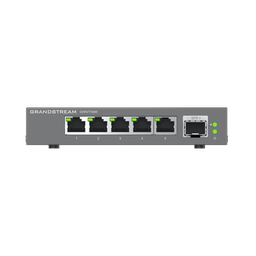 [GWN7700M] Switches de red Multi-Gigabit de 2.5G No Administrable / 5 Puertos RJ45 de 100/1000/2500Mbps / 1 puerto de fibra SFP+ | GWN7700M