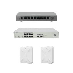 [RG-KIT-OH-200] Solución Completa de Red para hasta 200 Clientes y hasta 4 servicios de Internet., Ideal para Iniciar un Proyecto de Hotelería u Oficina | RG-KIT-OH-200