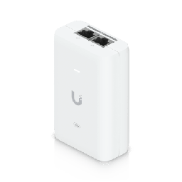 [UACC-POE+-2.5G] Adaptador PoE+ 2.5G / hasta 30 W / 48V 0.65A / (2) Puertos RJ45 MultiGigabit 2.5G / Salida PoE+ / LED Indicador / Ideal para APs UniFi WiFi 7 / / Protección contra Sobretensiones | UACC-POE+-2.5G