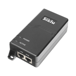 [AX-IN-60W-AC-POE-US] Inyector PoE Pasivo, 1 Gbps, 60 W, 55 Vcc, 100-240 Vca, Cable CA | AX-IN-60W-AC-POE-US