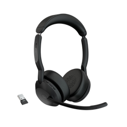 [EVOLVE255STEREOMSA] Jabra Evolve2 55, Auricular stereo versión MS, dongle USB-A con cancelación de ruido (25599-999-999) | EVOLVE255STEREOMSA