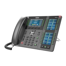[X-210] Teléfono IP ideal para recepción hasta 20 líneas SIP, PoE, 106 botones DSS, Bluetooth integrado para diademas, puertos Gigabit, soporta recepción video | X-210