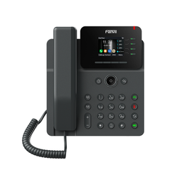 [V61W] Teléfono IP Wi-Fi Empresarial,Bluetooth, 4 líneas SIP, pantalla a color 2.4", PoE, puertos Gigabit, conferencia local de 6 vías. | V61W