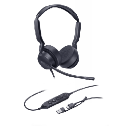 [UH42-DUAL-TEAMS-USB-C/A] Diadema Alámbrica Yealink UH42 Dual con Audio HD y Conectividad USB-C/A Certificada con Microsoft Teams | UH42-DUAL-TEAMS-USB-C/A