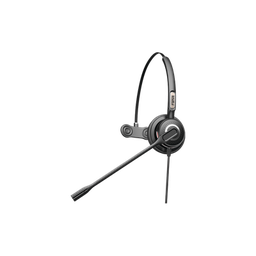 [HT201] Diadema monoaural con tecnología antishock para teléfonos IP FANVIL y Polycom con micrófono de cancelación de ruido, larga durabilidad | HT201