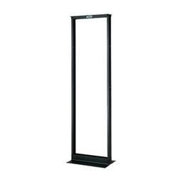 [R2PS] Rack de Dos Postes Estándar de 19 in, Rieles Numerados y Roscados #12-24, Fabricado en Acero, 45 Unidades de Rack, Color Negro | R2PS