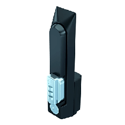 [NCLH] Chapa de Seguridad para Gabinete Con Combinación de 3 Dígitos / Control Llave Maestra / Acero Negro Texturizado / Dimensiones 7.50 x 1.38 x 2.50 in | NCLH