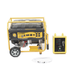 [EPGEN7000ATS] Generador a Gasolina / Planta de Emergencia con Encendido Automático, 6.5KW, 220Vac 2 Fases, Jaula con Ruedas para Fácil Traslado | EPGEN7000ATS