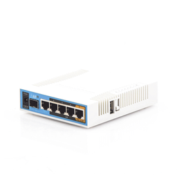 [RB962UIGS-5HACT2HNT] (hAP ac) 5 Puertos Gigabit Ethernet, 1 Puerto SFP, 1 USB, WiFi Doble Banda 3x3 802.11ac, hasta 1W de potencia | RB962UIGS-5HACT2HNT