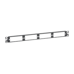 [CFAPPBL1] Patch Panel de Fibra Óptica, Para 4 Placas Acopladoras FAP o FMP, Color Negro, 1UR | CFAPPBL1