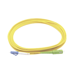 [LP-FO-LCU-SCA-01] Jumper de Fibra Óptica Monomodo LC/UPC SC/APC Simplex, Color Amarillo 1 Metro (3.28 Pies) | LP-FO-LCU-SCA-01