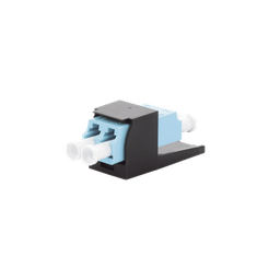 [CMDSAQLCZBL] Módulo Acoplador LC Duplex, para Fibra Óptica Multimodo OM3/OM4, Tipo Mini-Com, Color Aqua | CMDSAQLCZBL