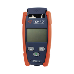 [OPM-220] Medidor de Alta Potencia (Micro OPM) para Fibra Óptica con Localizador Visual de Fallos (VFL), Entrada Universal de 2.5 mm (para Conectores SC, ST y FC), Rango de Medición: -50 a +26 dBm | OPM-220