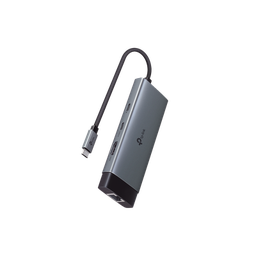 [UH6120C] Adaptador HUB 6 en 1, 1 puerto USB-C entrada, 1 puerto HDMI 4K, 1 puerto Ethernet Gigabit, 1 puerto USB-C y 2 puertos USB-A | UH6120C