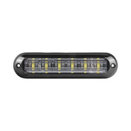 [XLT1835AW] Luz Auxiliar Ultra Brillante  IP67 de 6 LEDs, Color Ambar/Claro, con mica transparente y bisel negro | XLT1835AW